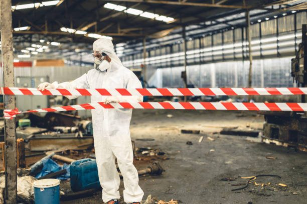 Professional Biohazard technician working in Linden, MI